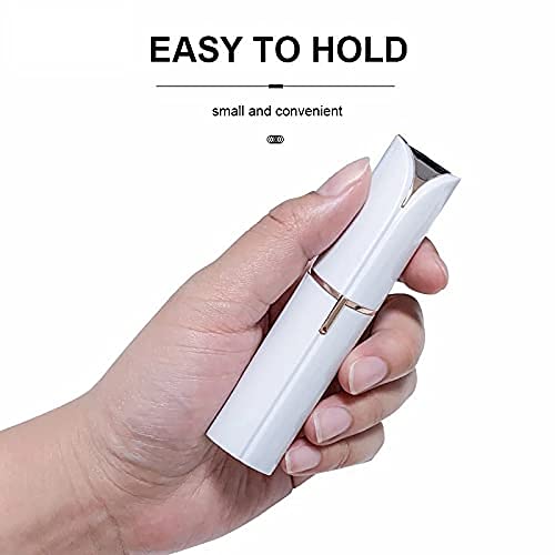 EIRMON Hair Remover For Women Skincare Lipstick Shape Mini Epilator trimmer Machine for face, Upper Lip, Chin, Eyebrow, etc. with Battery (White) 