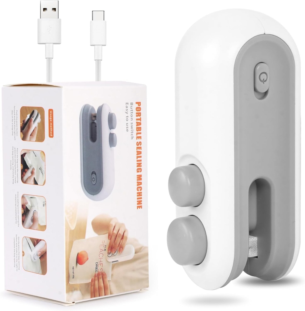 Gadget Deals- Mini Sealing Machine | sealing machine for plastic packaging | sealing machine for food packets - Snacks,Fresh Storage- vacuum sealer machine for food - packing-Mini Sealing Machine 