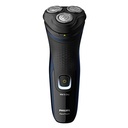 Philips Cordelss Electric Shaver S1323/45, 3D Pivot & Flex Heads, 27 Comfort Cut Blades, Fast Charge, Up to 40 Min of Shaving (Silver) 