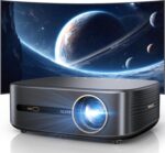 [1000 ANSI & Audio by DBX-TV] Alvar 4K Projector with WiFi 6 and Bluetooth, 30W Speakers, NetfIix Certified & DoIby Audio Outdoor Proyector, Auto Focus Native 1080P Smart Projector, Black - Image 2