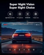 REDTIGER Dash Cam Front Rear, 4K/2.5K Full HD Dash Camera for Cars, Included 32GB Card, Built-in Wi-Fi GPS, 3.18” IPS Screen, Night Vision, 170°Wide Angle, WDR, 24H Parking Mode(F7NP) - Image 4