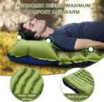 Yuzonc Camping Sleeping Pad, Ultralight Camping Mat with Pillow Built-in Foot Pump Inflatable Sleeping Pads Compact for Camping Backpacking Hiking Traveling Tent - Image 3