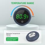 PAIZOO Fish Tank Digital Thermometer Accurate LED Display to ±0.9°F Tank Thermometer Aquarium Temperature Measurement Suitable for Fish, Axolotl, Turtle or Aquatic - Image 4