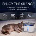 Veken 95oz/2.8L Pet Fountain, Automatic Cat Water Fountain Dog Water Dispenser with Replacement Filters for Cats, Dogs, Multiple Pets (Grey, Plastic) - Image 7