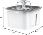 Veken 95oz/2.8L Pet Fountain, Automatic Cat Water Fountain Dog Water Dispenser with Replacement Filters for Cats, Dogs, Multiple Pets (Grey, Plastic) - Image 9