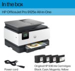 HP OfficeJet Pro 9125e All-in-One Printer, Color, Printer-for-Small Medium Business, Print, Copy, scan, fax,Touchscreen; Smart Advance Scan, 3 month Instant Ink trial included - Image 7