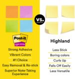 Post-it Super Sticky Notes, 24 Sticky Note Pads, 3 x 3 in., School Supplies, Office Products, Sticky Notes for Vertical Surfaces, Monitors, Walls and Windows, Supernova Neons Collection - Image 13