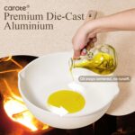 CAROTE 21Pcs Pots and Pans Set, Nonstick Cookware Sets, White Granite Induction Cookware Non Stick Cooking Set w/Frying Pans & Saucepans(PFOS, PFOA Free) - Image 7