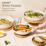 CAROTE 21Pcs Pots and Pans Set, Nonstick Cookware Sets, White Granite Induction Cookware Non Stick Cooking Set w/Frying Pans & Saucepans(PFOS, PFOA Free) - Image 10