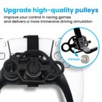 Xhiver Mini Steering Wheel Attachment for PS-5 Controller – Racing Game Accessory, Enhanced Grip & Control (Black) - Image 8