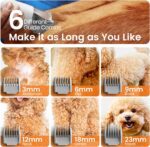 oneisall Dog Grooming Vacuum, Pet Grooming Vacuum with Clipper Nail Grinder, 1.5L Dust Cup Dog deshedding Vacuum Brush with 7 Pet Grooming Tools for Shedding Pet Hair, Home Cleaning - Image 7