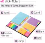 Mr. Pen- Sticky Notes Set, 410 Pack, School Supplies, Office Supplies, Planner Sticky Note Dividers Tabs, Book Notes, Bible Sticky Notes, Back to School Supplies - Image 3
