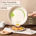 CAROTE 17pcs Pots and Pans Non Stick, Cookware Sets Detachable Handle, Induction Kitchen Pots and Pans,NonStick Cooking Set, Oven/Dishwasher/Fridge Safe, Space Saving - Image 4