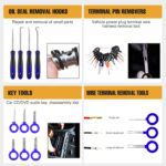 GOOACC 238Pcs Trim Removal Tool, Auto Push Pin Bumper Retainer Clip Set Fastener Terminal Remover Tool Adhesive Cable Clips Pry Kit Car Panel Radio Removal Auto Clip Pliers (GRC-207) - Image 7