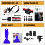 GOOACC 238Pcs Trim Removal Tool, Auto Push Pin Bumper Retainer Clip Set Fastener Terminal Remover Tool Adhesive Cable Clips Pry Kit Car Panel Radio Removal Auto Clip Pliers (GRC-207) - Image 8
