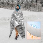 6 Pack Emergency Mylar Blanket, Emergency Blanket Space Blanket Survival Rescue Insulating Reflective foil kit Outdoors Hiking Camping Blanket Perfect for Outdoors, Hiking, Camping Survival - Image 5