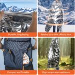 6 Pack Emergency Mylar Blanket, Emergency Blanket Space Blanket Survival Rescue Insulating Reflective foil kit Outdoors Hiking Camping Blanket Perfect for Outdoors, Hiking, Camping Survival - Image 7