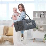 Pamo Babe Playard Portable Playard Foldable Playpen for Baby and Toddler Portable Crib Mattress Diaper Changer for Newborn (Grey) - Image 5