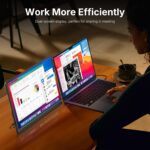WGK Portable Monitor 15.6-inch 1080P USB-C HDMI Ultra Slim Travel Monitor with Kickstand for Laptop, PC, Mac Phone, PS, Xbox, Swich Gaming Monitor IPS Slim Zero Bezel - Image 9