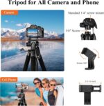 Victiv Tripod 74-Camera-Tripod for Cell Phone, Aluminum Professional Heavy Duty Camera Tripod Stand, Tripod for Camera DSLR SLR with Carry Bag, Compatible with Canon Nikon iPhone - Image 4