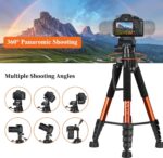 Victiv Tripod 74-Camera-Tripod for Cell Phone, Aluminum Professional Heavy Duty Camera Tripod Stand, Tripod for Camera DSLR SLR with Carry Bag, Compatible with Canon Nikon iPhone - Image 5