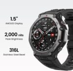 Amazfit T-Rex 3 Outdoor Smart Watch 48mm AMOLED Display, Offline Maps & Navigation, 6 Satellite Systems Dual Band GPS, 27 Days Battery Life, 170+ Sports Mode, 45m Freediving for Android, iPhone - Image 7