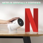 [Netflix Officially & Electric Focus] Projector with WiFi and Bluetooth, XuanPad Full HD 1080P Portable Projector, 210° Rotatable Stand, Auto Keystone, Dust Removal and Heat Dissipation Design - Image 3