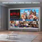 [Netflix Officially & Electric Focus] Projector with WiFi and Bluetooth, XuanPad Full HD 1080P Portable Projector, 210° Rotatable Stand, Auto Keystone, Dust Removal and Heat Dissipation Design - Image 4