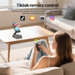 Cell Phone Stand with Bluetooth Speaker and Remote Control(Video Control/Camera Control),Portable Bluetooth Speaker for Home and Outdoors,All Day Playtime,Compatible with iOS/Android,Birthday Gift - Image 4