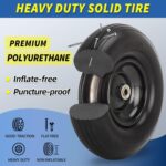 13" Wheelbarrow Tire, 4.00-6 Flat-free Solid Tire and Wheel, with 5/8" or 3/4" Bearings, 1.75" Centered Hub for Wheelbarrow/Wagon/Trolley/Garden Scooter Cart - Image 5