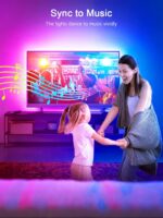 TV Backlights, 13.1FT LED Lights for 32-65 Inch TV, RGB TV LED Lights Behind, Music Sync Bluetooth APP and Remote Control TV LED Strip Lights USB Powered for Gaming/Bedroom - Image 6