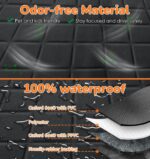 URPOWER Dog Car Seat Cover for Pets 100% Waterproof Seat Cover Hammock 600D Heavy Duty Scratch Proof Nonslip Durable Soft Back Seat Covers for Cars Trucks and SUVs - Image 4