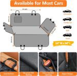 URPOWER Dog Car Seat Cover for Pets 100% Waterproof Seat Cover Hammock 600D Heavy Duty Scratch Proof Nonslip Durable Soft Back Seat Covers for Cars Trucks and SUVs - Image 7