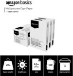 Amazon Basics Multipurpose Copy Printer Paper, 20 lb, 8.5 x 11 Inches, 3 Reams (1,500 Sheets), 92 Bright, White - Image 4