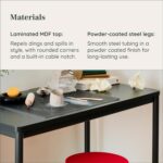 Branch Daily Desk - Functional at Home Office Desk with Effortless Assembly, Timeless Design, Rounded Corners, and Built-in Cable Notch - 36” W x 28.5” H x 24” D - Walnut Work Table - Image 7