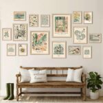 16 PCS Framed Sage Green Wall Art Decor, Matisse Wall Prints for Bedroom, Gallery Wall Frame Set, Abstract Posters for Living Room Aesthetic, Wall Collage Kit Pictures, Boho Dorm Home Decor - Image 7