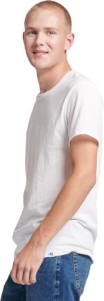 Russell Athletic Men's Dri-Power Cotton Blend Short Sleeve Tees, Moisture Wicking, Odor Protection, UPF 30+, Sizes S-4x - Image 4