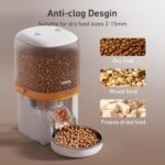2025 Upgraded Automatic Cat Feeder - 4L Timed Auto Pet Feeder for Cat and Dog with Dry Food Dispenser, 180-day Battery Life, 1-6 Meals Per Day, 1-16 Portion, Desiccant Bag Keeps Food Fresh - Image 6