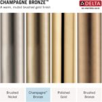 Delta Nicoli Brushed Gold Kitchen Faucet with Pull Down Sprayer, Modern Single Hole Kitchen Sink Faucet, Single Handle, Champagne Bronze 19867LF-CZ - Image 6