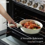 CAROTE 11pcs Pots and Pans Set Non Stick, Cookware Sets, Kitchen Set, Oven/Fridge Safe, Space Saving Pots Set, Nonstick Cooking Set with Versatile Detachable Handle, Induction RV Set, Cream White - Image 5