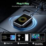LAMTTO 3-in-1 Magic Video AI Box for Streaming Netflix/YouTube/TikTok, Wireless Carplay Adapter Dongle with USB Drive for OEM Wired Apple Car Play Cars - Image 6