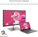 ASUS ProArt Display 27" Monitor PA278CV - WQHD (2560 x 1440), IPS, 100% sRGB, 100% Rec. 709, ΔE < 2, Calman Verified, USB Hub, USB-C, DisplayPort Daisy-chaining, HDMI, Eye Care, Height Adjustable - Image 6