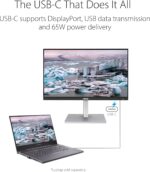 ASUS ProArt Display 27" Monitor PA278CV - WQHD (2560 x 1440), IPS, 100% sRGB, 100% Rec. 709, ΔE < 2, Calman Verified, USB Hub, USB-C, DisplayPort Daisy-chaining, HDMI, Eye Care, Height Adjustable - Image 7