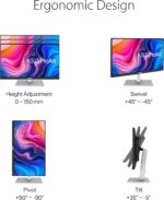 ASUS ProArt Display 27" Monitor PA278CV - WQHD (2560 x 1440), IPS, 100% sRGB, 100% Rec. 709, ΔE < 2, Calman Verified, USB Hub, USB-C, DisplayPort Daisy-chaining, HDMI, Eye Care, Height Adjustable - Image 9