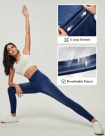 IUGA Stretchy High Waisted Jeans for Women Jeggings Tummy Control Skinny Pull on Jeans with Pockets Trendy - Image 4