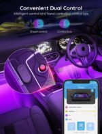 Govee Car LED Lights, Smart Car Interior Lights with App Control, RGB Lights with DIY Mode and Music Mode, 2 Lines Design LED Lights for Cars with Car Charger, 12V - Image 8