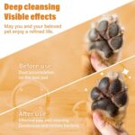 Paw Cleaner for Dogs and Cats,Magic Foam - Clean Paws Rinse Free Foaming Cleanser-Dry Shampoo, Foot Cleaner Brush - with Rose Extract, Odor Control Wash - Good for Puppy - Image 5