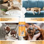 Paw Cleaner for Dogs and Cats,Magic Foam - Clean Paws Rinse Free Foaming Cleanser-Dry Shampoo, Foot Cleaner Brush - with Rose Extract, Odor Control Wash - Good for Puppy - Image 6