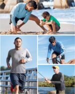 Roadbox Mens UPF 50+ UV Sun Protection Shirts Outdoor Long Sleeve SPF Rash Guard for Fishing Hiking Swimming Running - Image 5