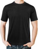 2&5 Pack Men's Sports T Shirts,Crew Neck Breathable Quick-Dry Short Sleeve, Lightweight Tee for Athletic Running - Image 4
